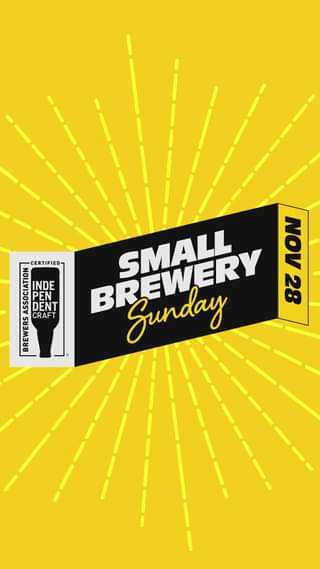 Happy Small Brewery Sunday! We’re small but we’ve got a large taproom for you to