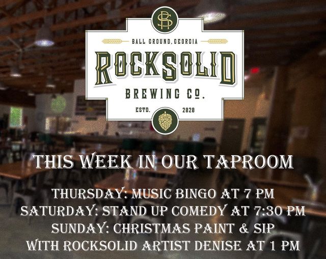 This week at RockSolid Brewing Co. #rocksolidbrewingco #craftbeer #ballgroundga