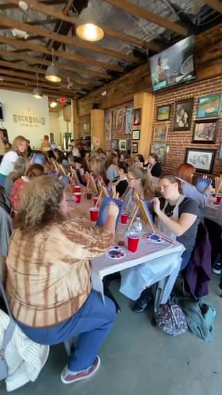 Paint and Sip Event at RockSolid! Next event is February 20th! Something is alwa