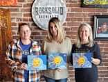 Paint and Sip with RockSolid’s artist @deniselealb #rocksolidbrewingco #craftbee